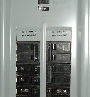 Typical North American distribution board